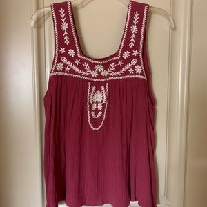 EMBROIDERED ALTARD STATE TANK
